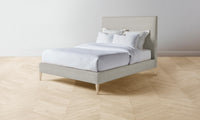 The Essex Bed - Performance Textured Linen Flax