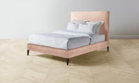 The Essex Bed - Performance Velvet Dusty Rose