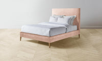 The Essex Bed - Performance Velvet Dusty Rose