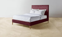 The Essex Bed - Performance Velvet Merlot