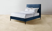 The Essex Bed - Performance Velvet Sapphire