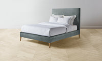 The Essex Bed - Performance Velvet Seafoam