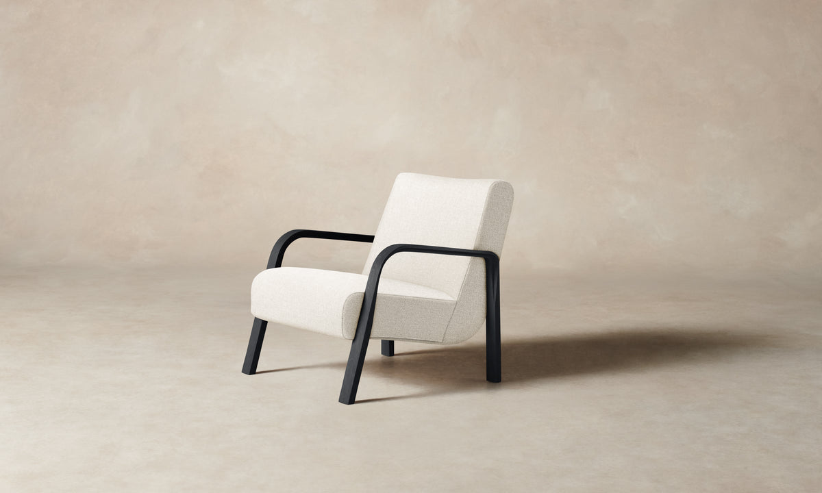 The Felix Chair - Heritage Belgian Linen Egret