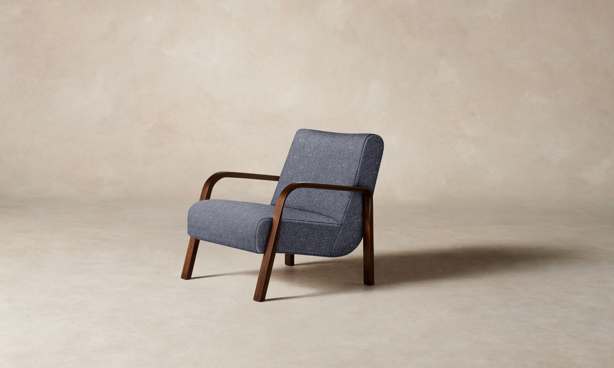 The Felix Chair - Heritage Belgian Linen Lake