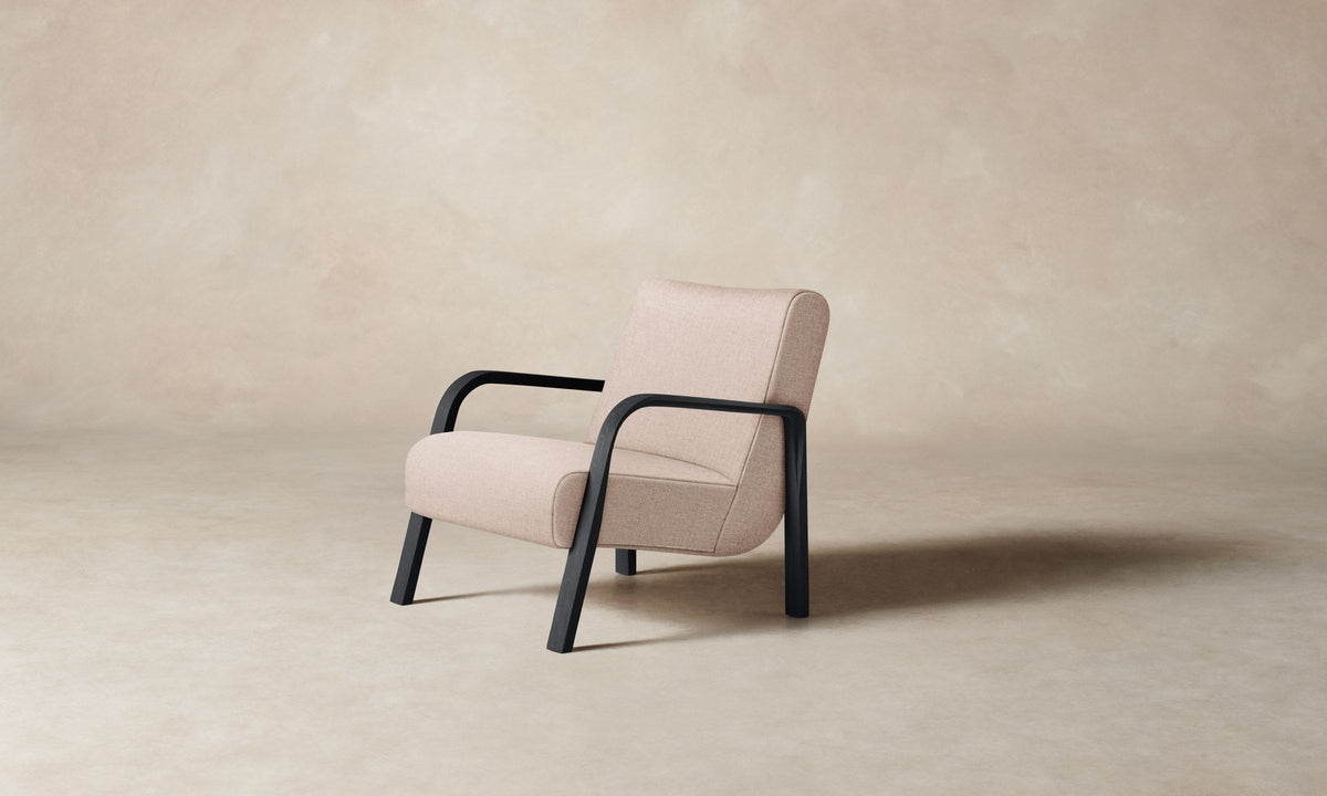 The Felix Chair - Heritage Belgian Linen Petal