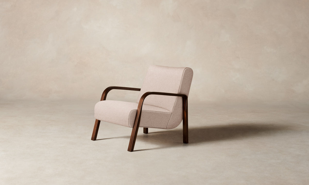 The Felix Chair - Heritage Belgian Linen Petal
