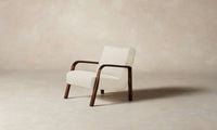 The Felix Chair - Italian Bouclé White