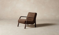 The Felix Chair - Italian Brushed Wool Cocoa