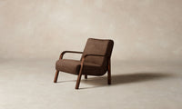 The Felix Chair - Italian Brushed Wool Cocoa