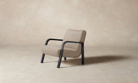 The Felix Chair - Italian Brushed Wool Fox