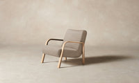 The Felix Chair - Italian Brushed Wool Fox