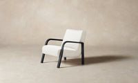 The Felix Chair - Italian Brushed Wool Vanilla