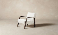 The Felix Chair - Italian Brushed Wool Vanilla