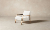 The Felix Chair - Italian Brushed Wool Vanilla