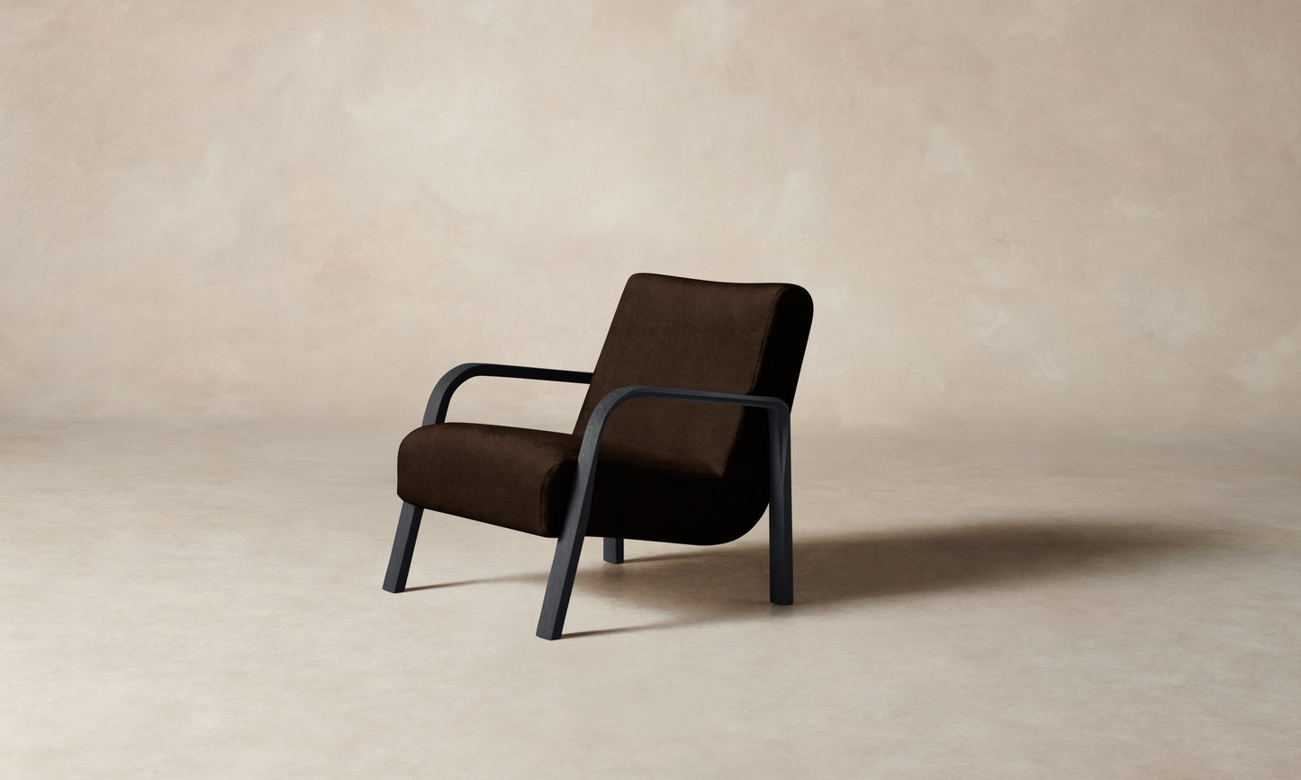 The Felix Chair - Mohair Chocolate