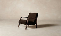 The Felix Chair - Mohair Chocolate