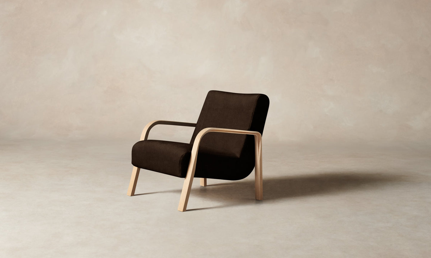 The Felix Chair - Mohair Chocolate