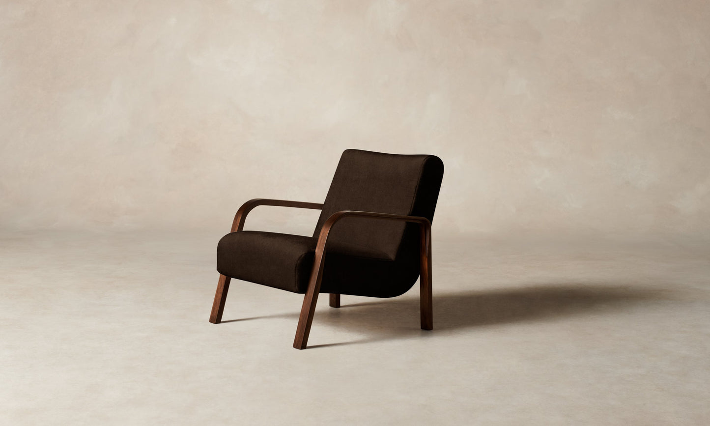 The Felix Chair - Mohair Chocolate