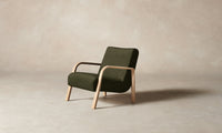 The Felix Chair - Mohair Moss