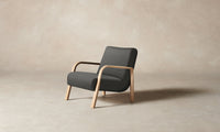 The Felix Chair - Pebbled Leather Ash