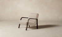 The Felix Chair - Pebbled Leather Stone