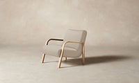 The Felix Chair - Pebbled Leather Stone