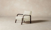 The Felix Chair - Pebbled Leather Swan