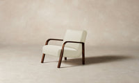 The Felix Chair - Pebbled Leather Swan