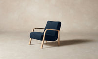 The Felix Chair - Performance Linen Weave Bay