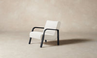 The Felix Chair - Performance Linen Weave Pure White