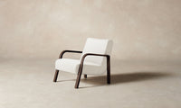 The Felix Chair - Performance Linen Weave Pure White