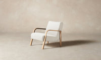 The Felix Chair - Performance Linen Weave Pure White