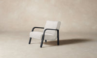 The Felix Chair - Performance Textured Tweed Snow