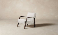 The Felix Chair - Performance Textured Tweed Snow