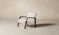 The Felix Chair - Performance Textured Tweed Snow