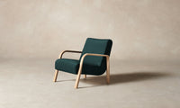 The Felix Chair - Performance Velvet Emerald