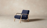 The Felix Chair - Performance Velvet Midnight