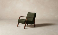 The Felix Chair - Performance Velvet Olive