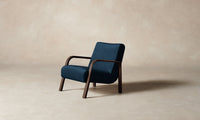 The Felix Chair - Performance Velvet Sapphire