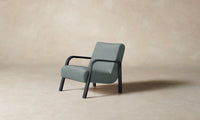 The Felix Chair - Performance Velvet Seafoam