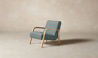 The Felix Chair - Performance Velvet Seafoam