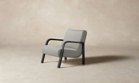 The Felix Chair - Performance Woven Chenille Steel