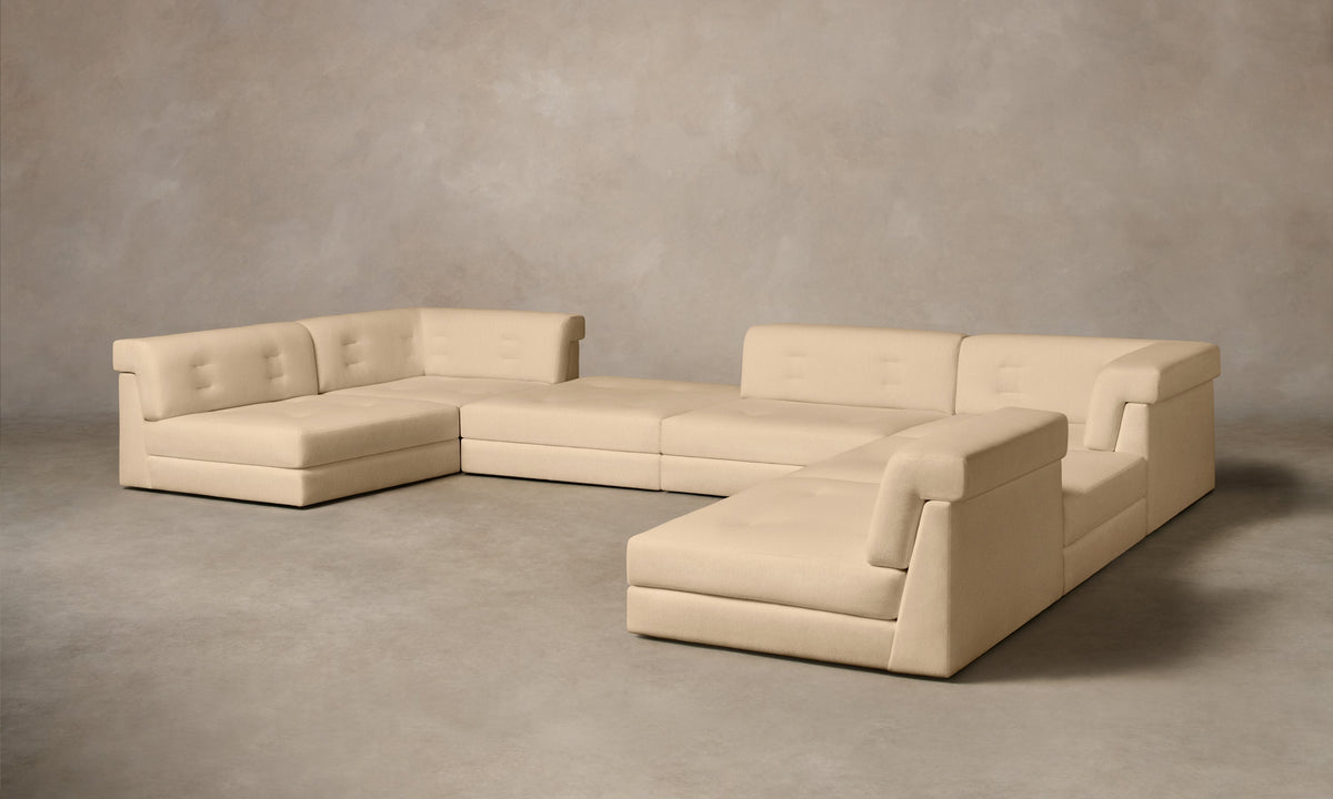 The Forma Modular Sectional - Deep Pile Mohair Doe