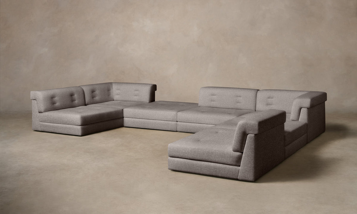 The Forma Modular Sectional - Heritage Belgian Linen Agate
