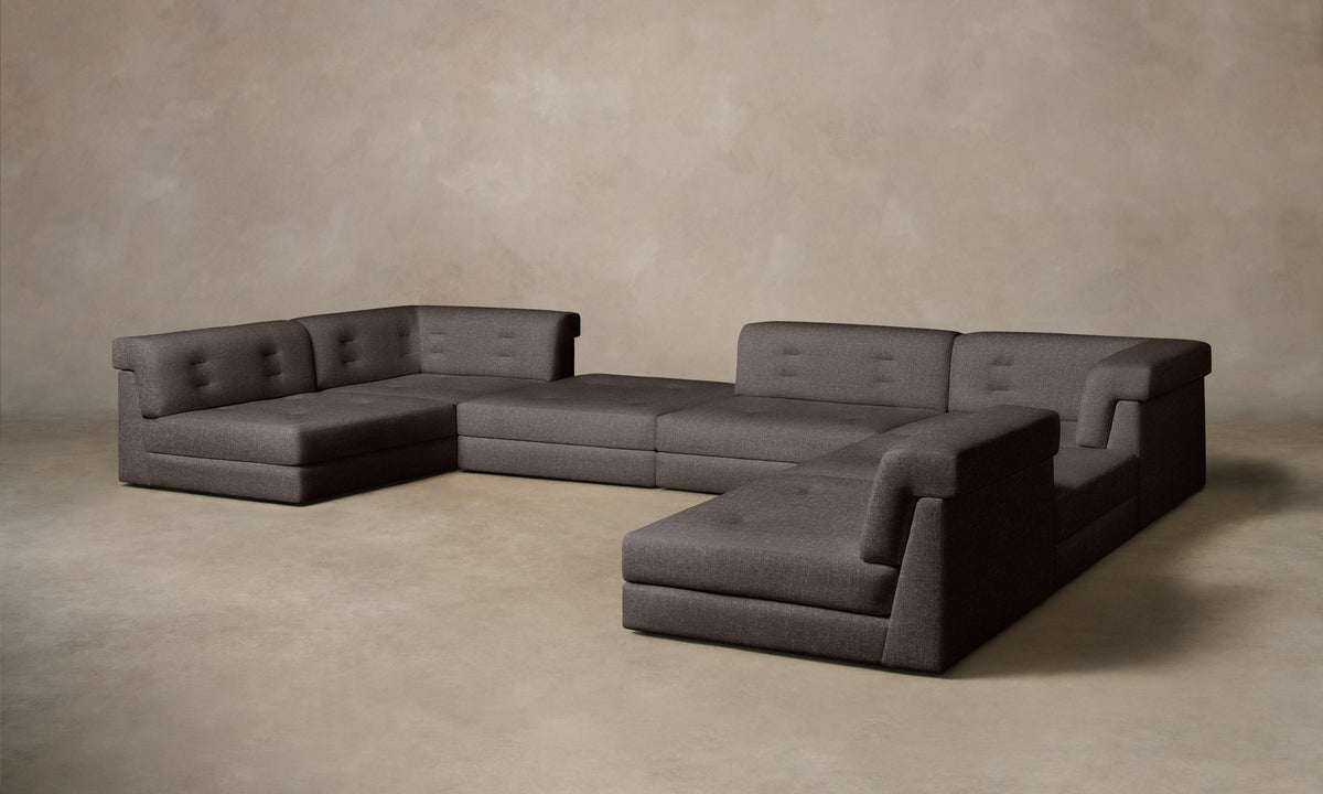 The Forma Modular Sectional - Heritage Belgian Linen Carob