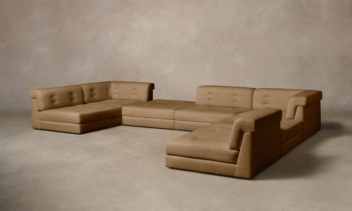 The Forma Modular Sectional - Heritage Belgian Linen Chai