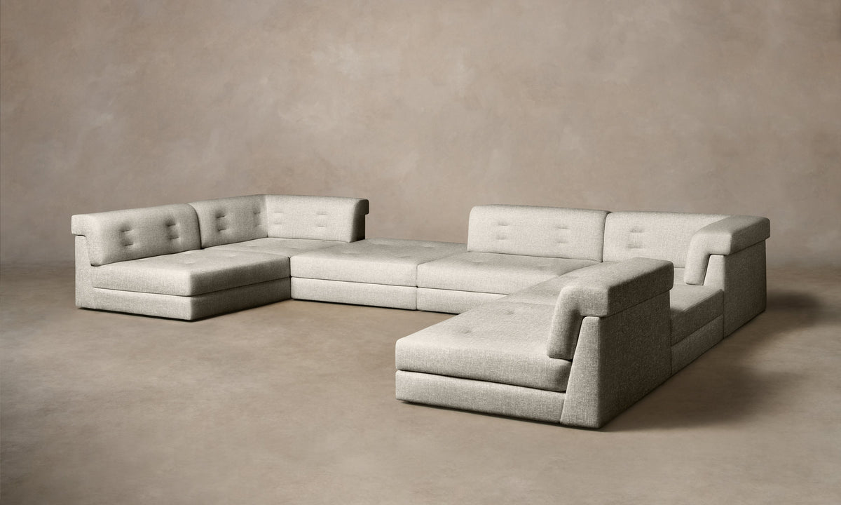 The Forma Modular Sectional - Heritage Belgian Linen Summit