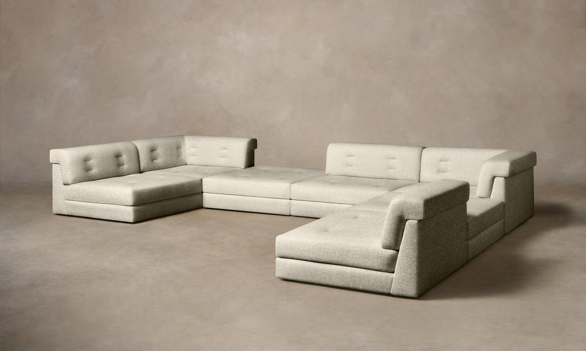 The Forma Modular Sectional - Heritage Belgian Linen Alder