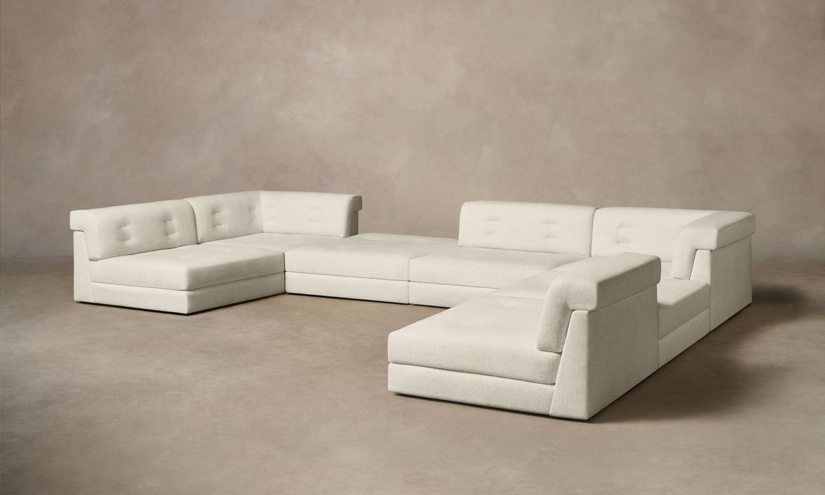 The Forma Modular Sectional - Italian Brushed Wool Vanilla