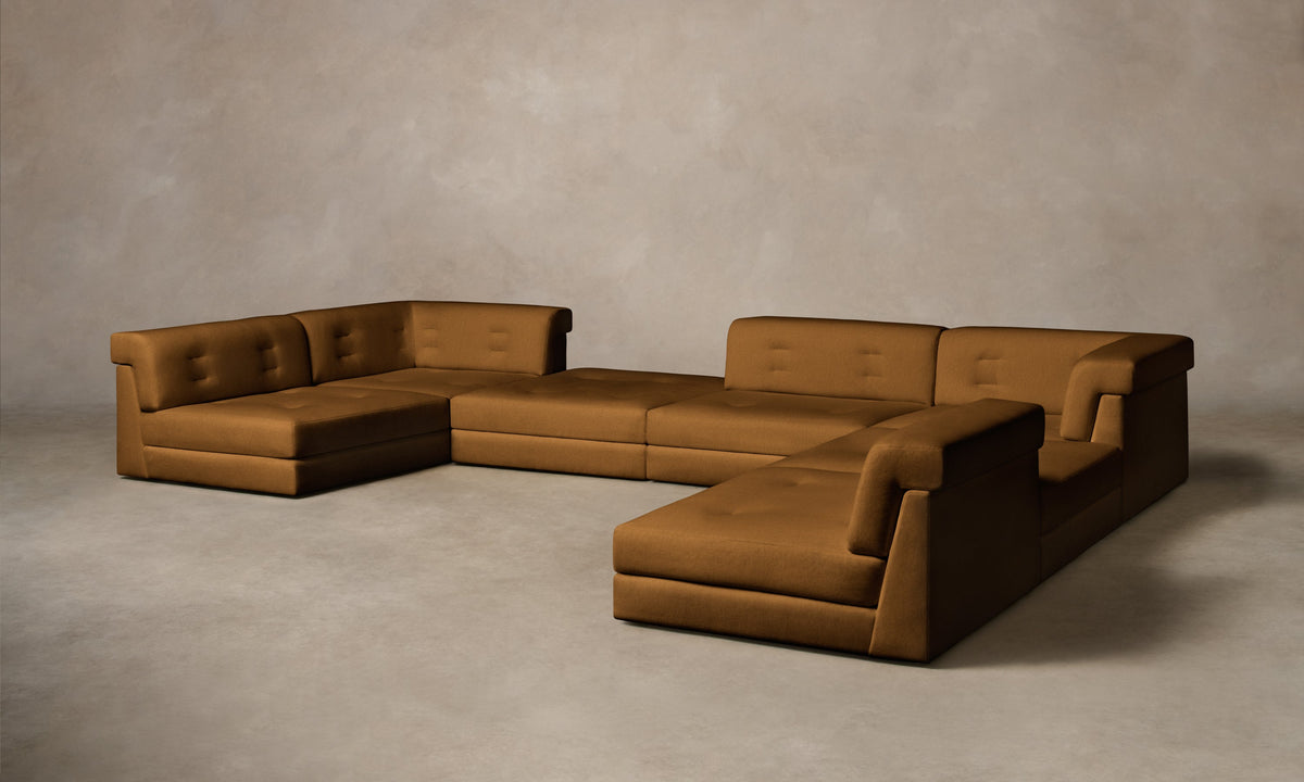 The Forma Modular Sectional - Mohair Brown Sugar